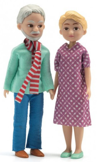 Figurines les grands parents - maison de poupée Djeco